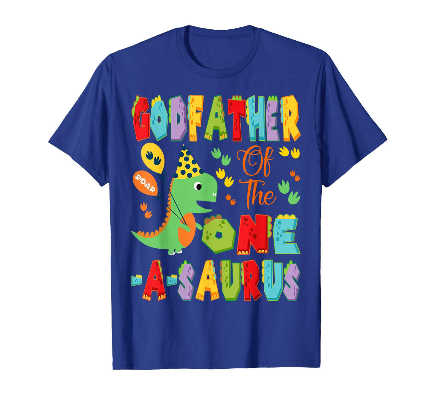 GodFather Of The One-A-Saurus 1St Birthday Boy Dinosaur T-Shirt