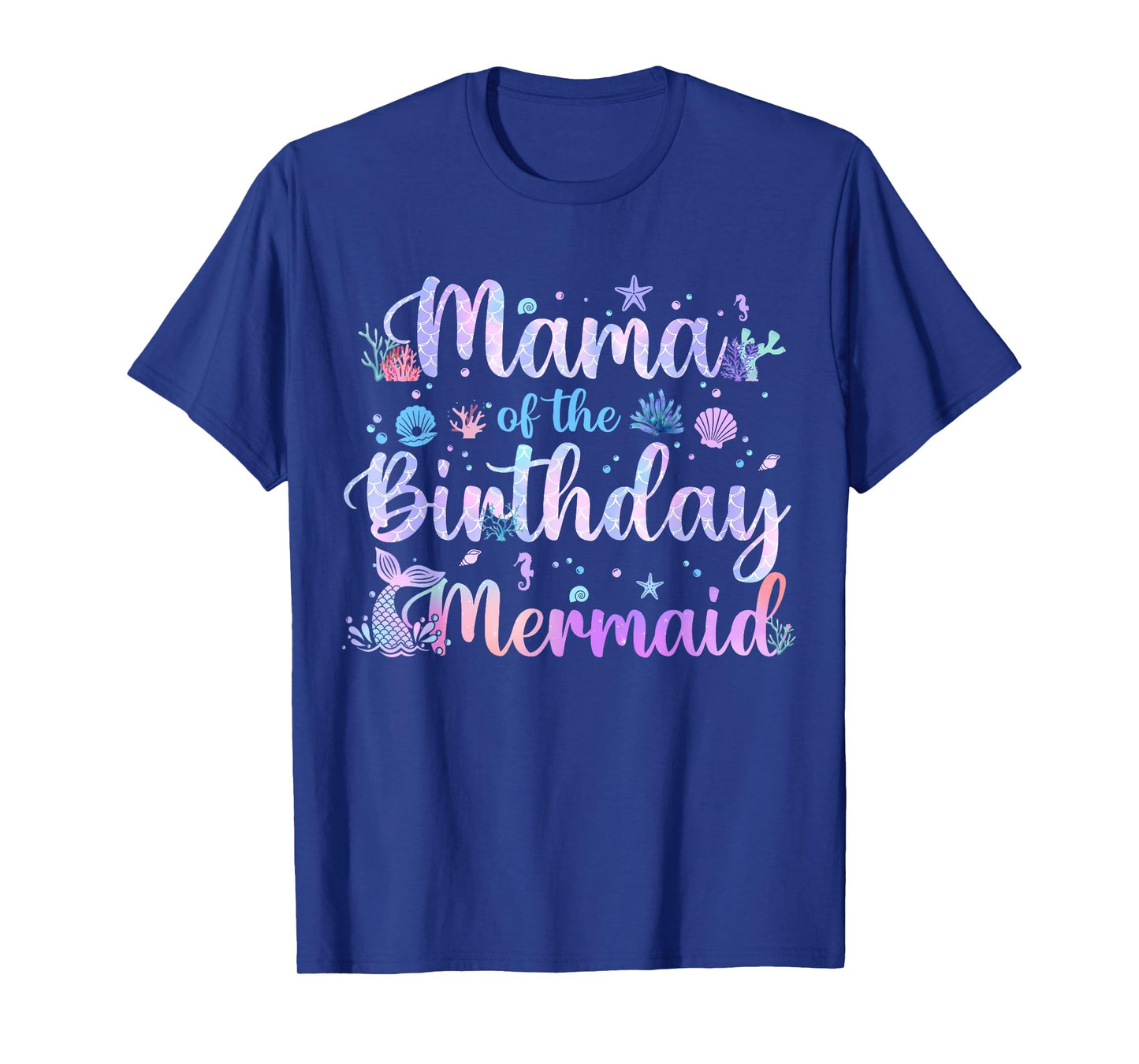 Mom Of The Birthday Girl Mermaid Squad Birthday Family Party T-Shirt