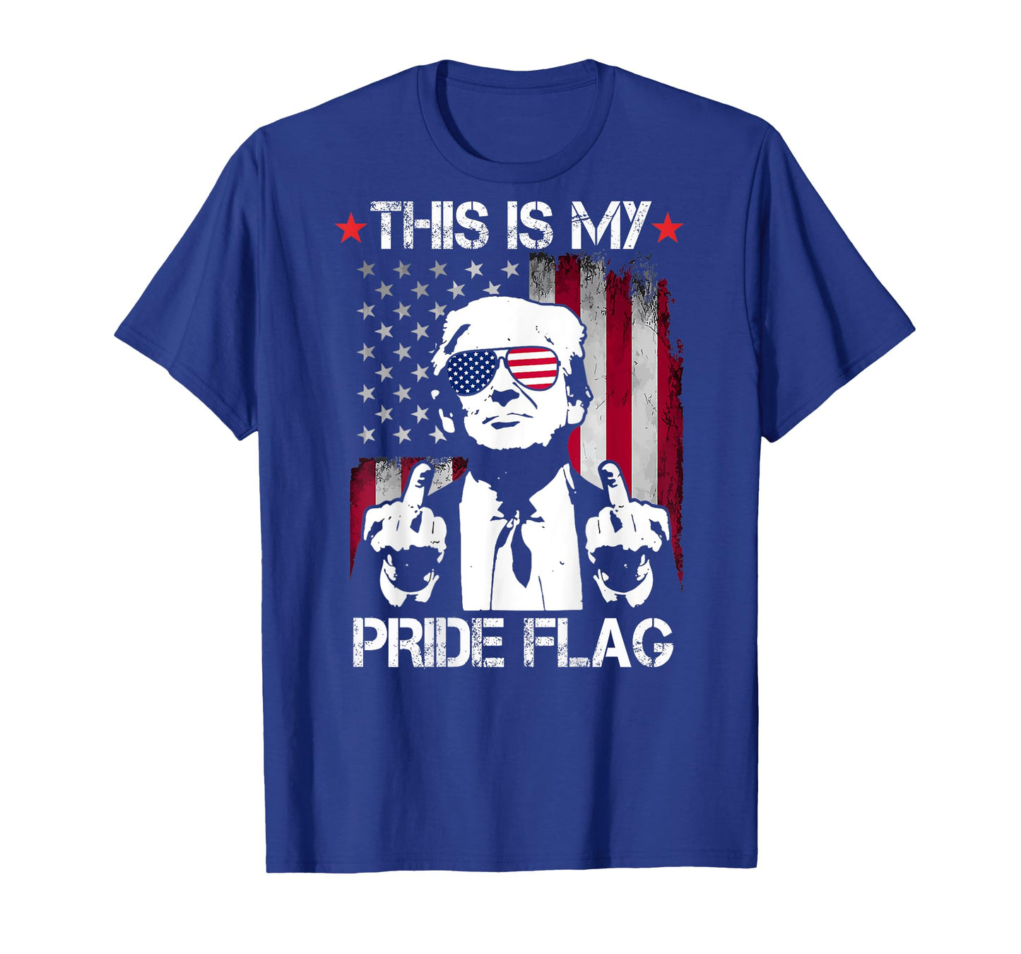 This Is My Pride Flag USA American 4th Of July On Back T-Shirt