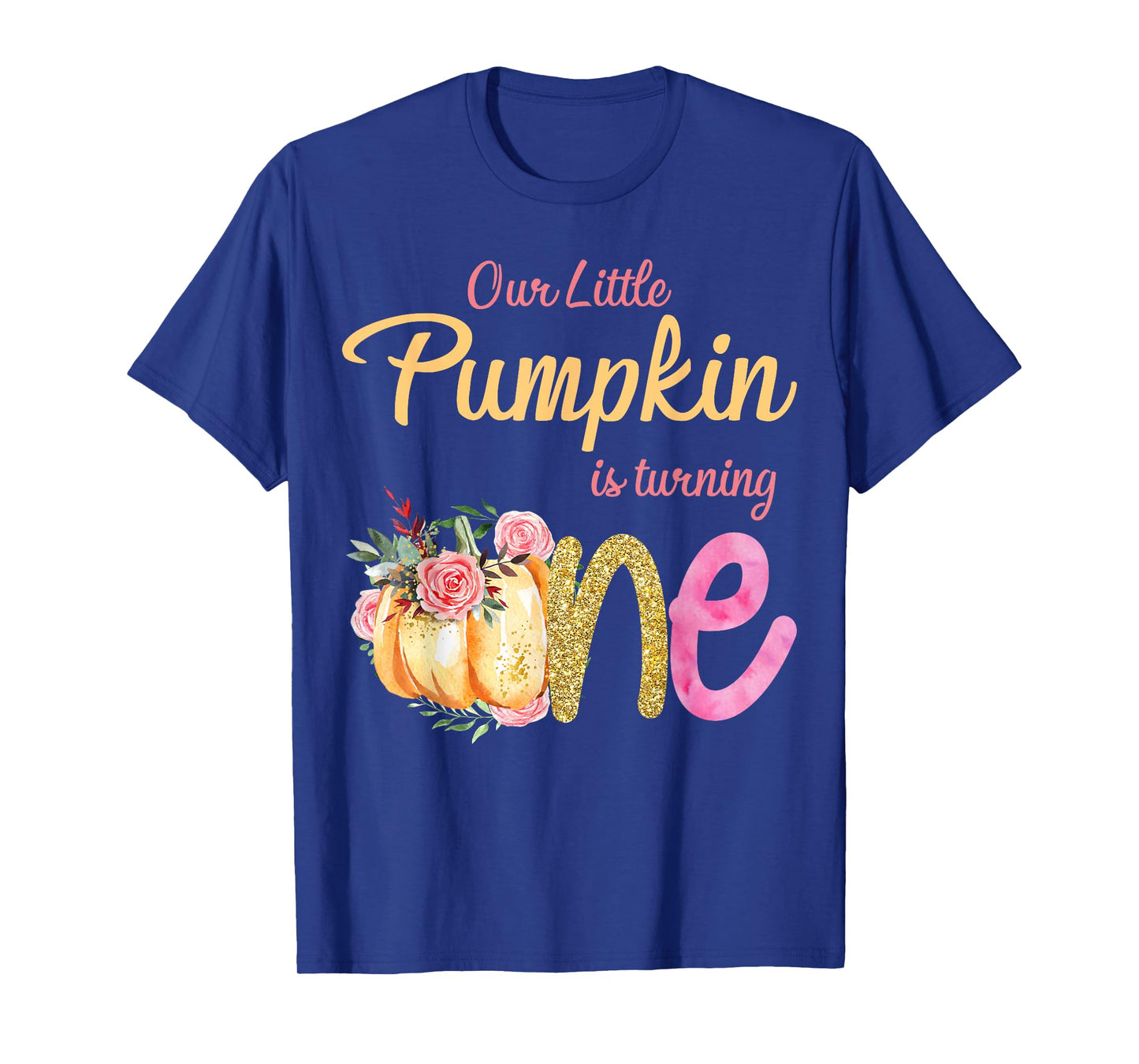 Our Little Pumpkin is Turning 1 Fall 1st Birthday Matching T-Shirt