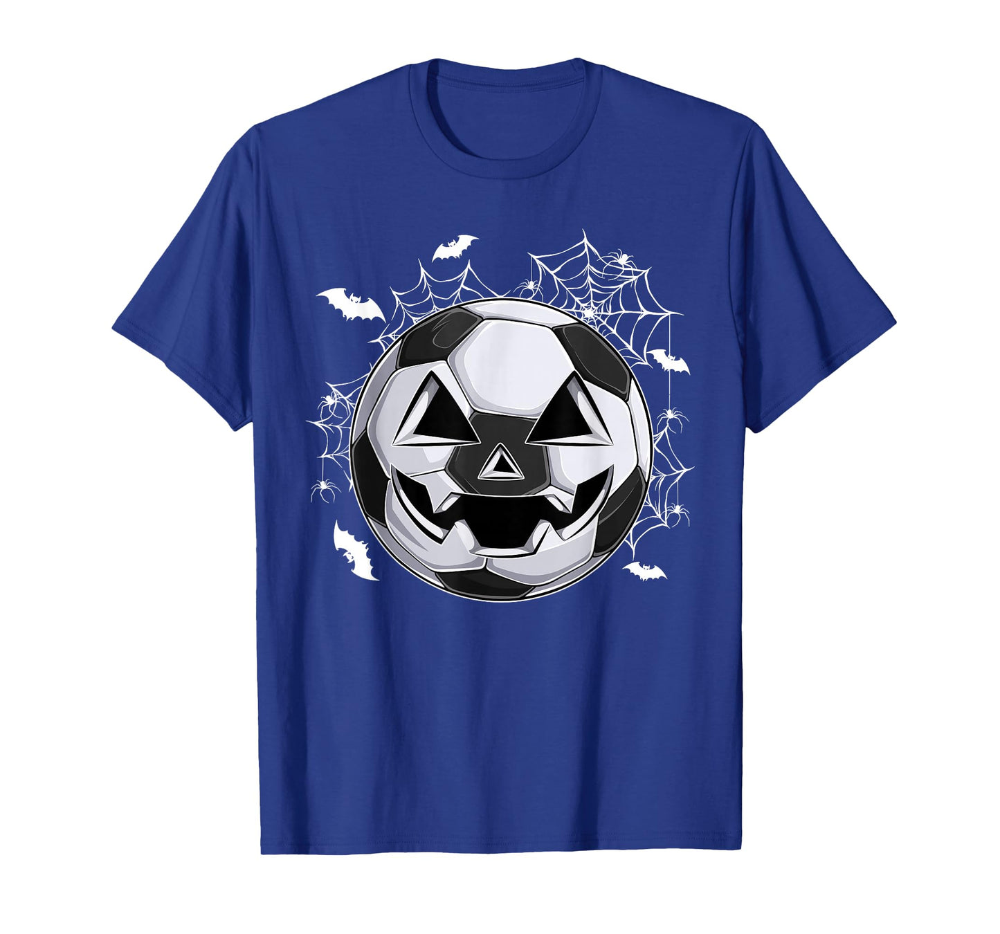 Soccer Jack O Lantern Pumpkin Face Halloween Costume Boys T-Shirt