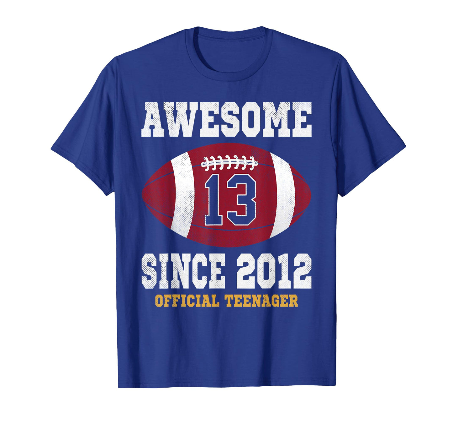 13th Birthday Football Player 13 Years Old Official Teenager T-Shirt