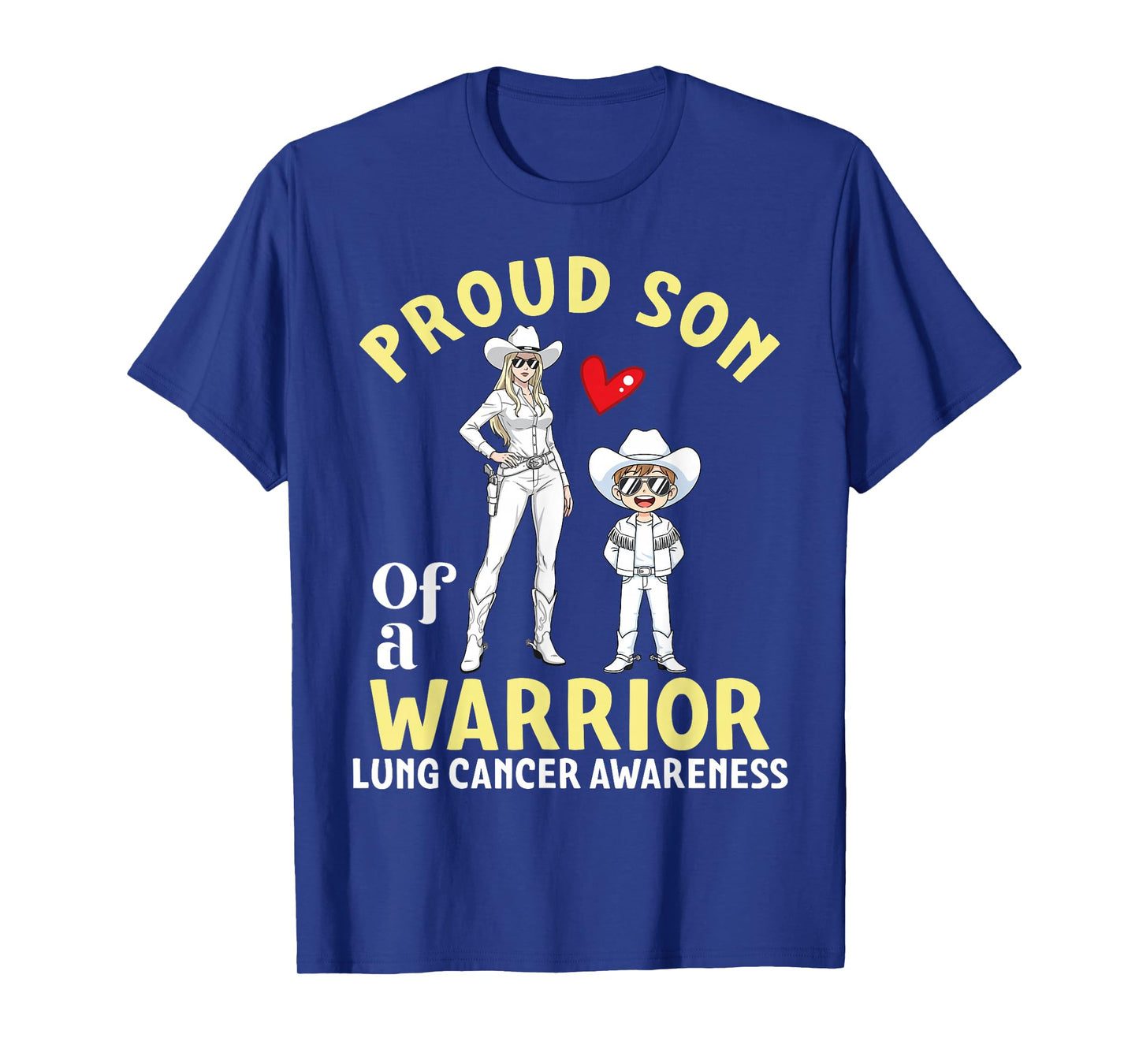 Proud Son of A Warrior Lung Cancer Awareness Support Mother T-Shirt