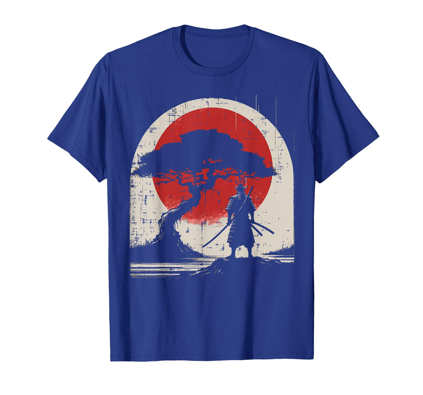 Japanese Samurai Kimono Tree Sun Vintage Art Women Men Kids T-Shirt