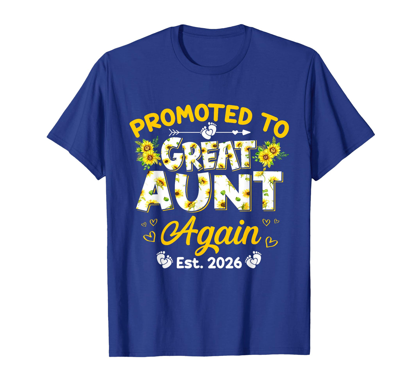 Promoted to Great Aunt Again 2026 Pregnancy Announcement T-Shirt