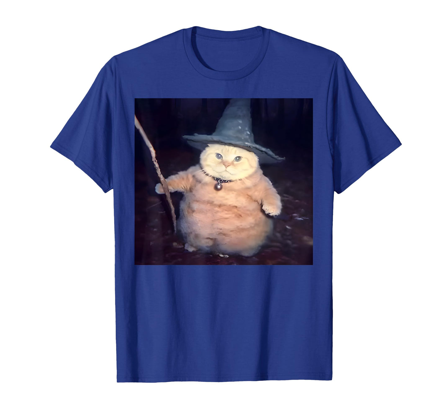 Wizard Cat Funny Halloween Cat Meme Men Women Kids T-Shirt