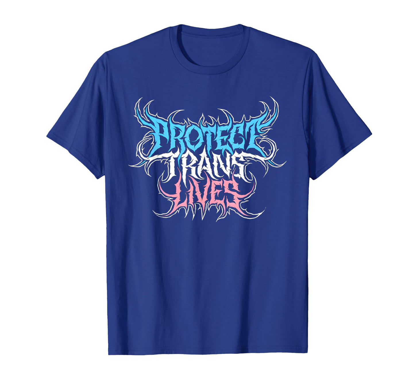Protect Trans Lives Death Metal Pride Flag - Trans Rights T-Shirt