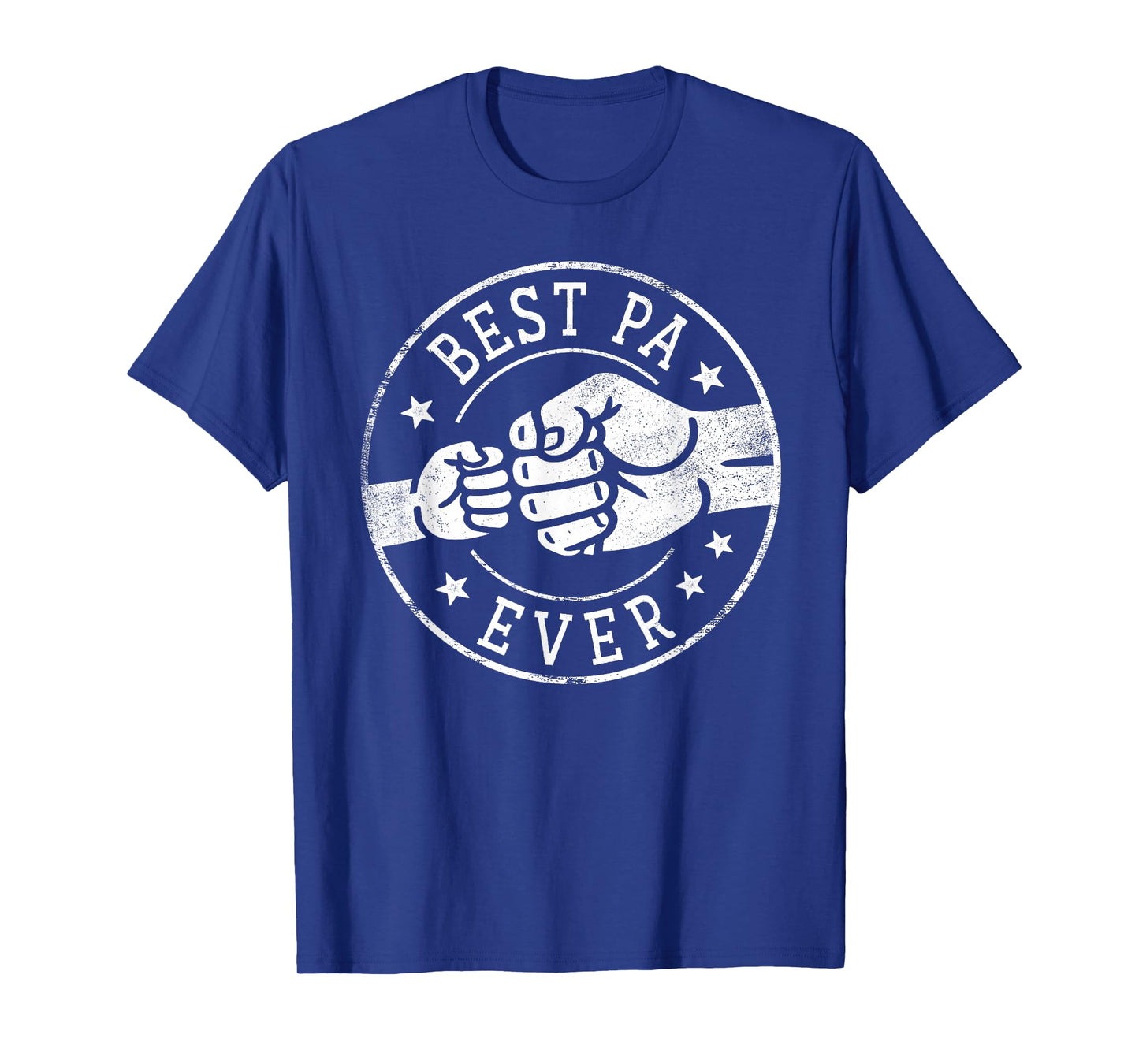 Best Pa Ever - Fist Bump Circle Emblem Design Pa T-Shirt
