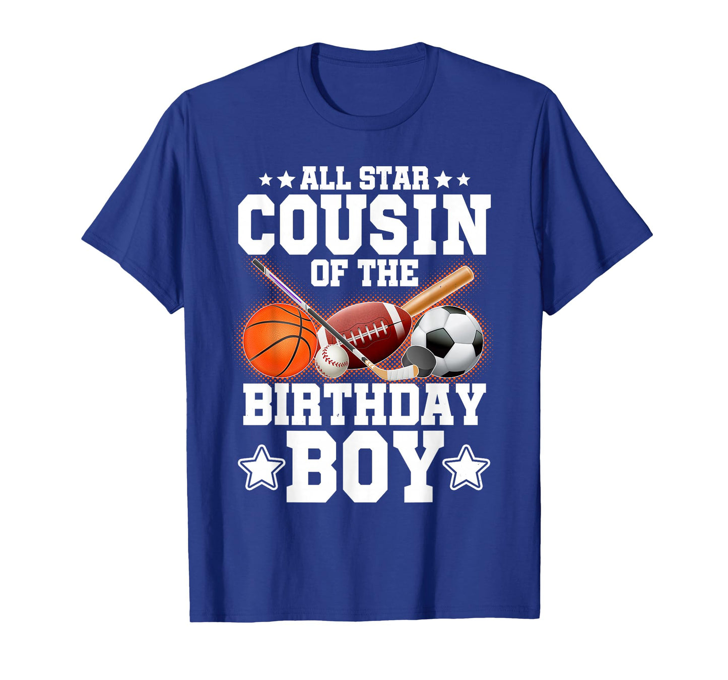 All Star Cousin Of The Birthday Boy Basketball Soccer Sport T-Shirt
