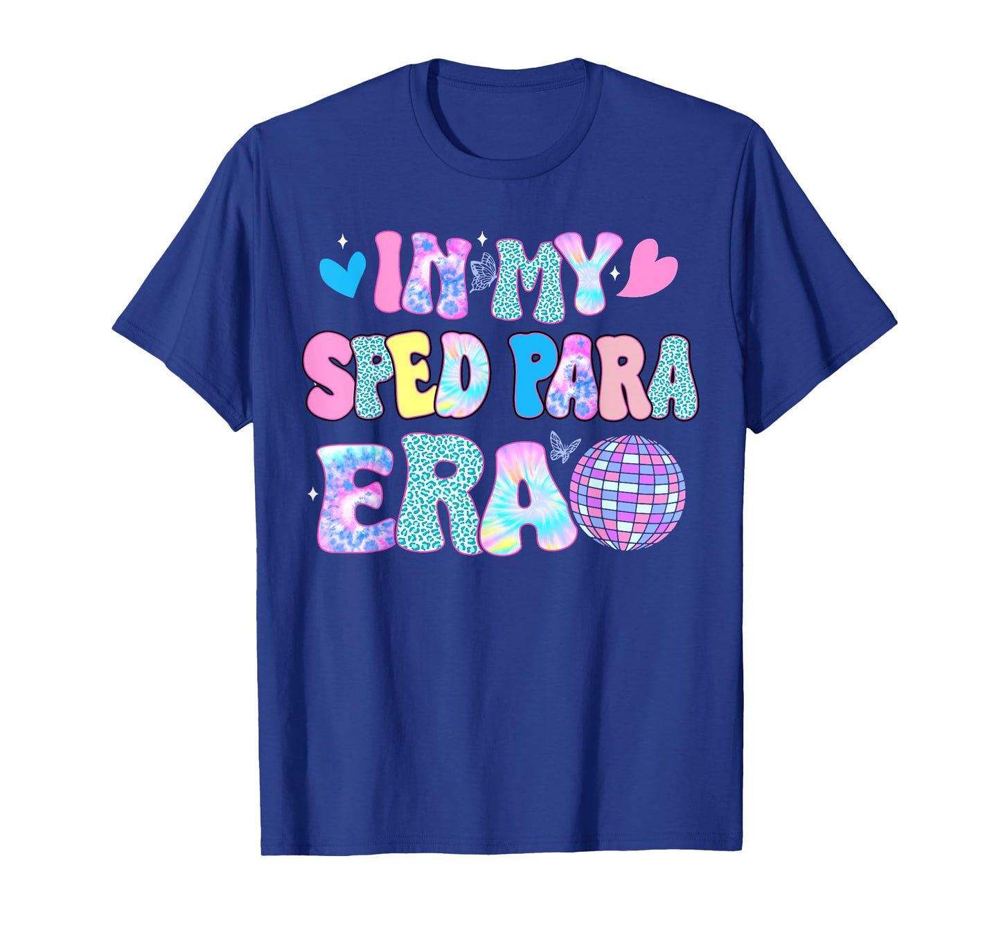 Tie Dye Leopard Back to school Gift In My Sped Para Era T-Shirt