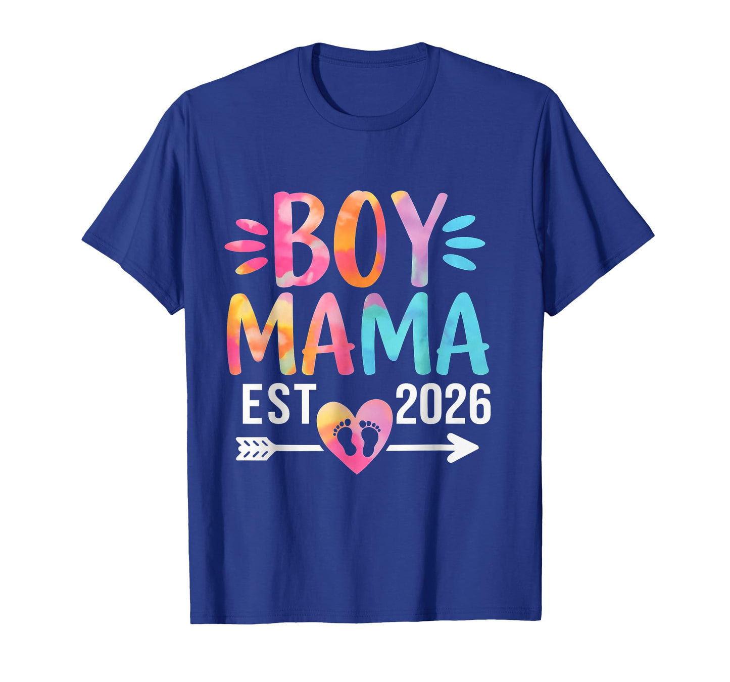 Boy Mama Est 2026 Boy Mom Pregnancy Mom To Be New Mama 2026 T-Shirt