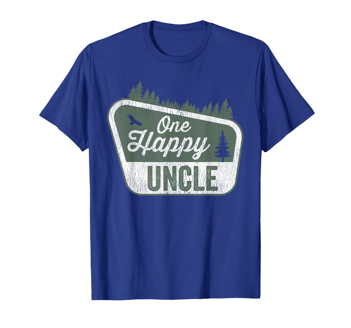 One Happy Uncle Matching Family Birthday Party Camping T-Shirt
