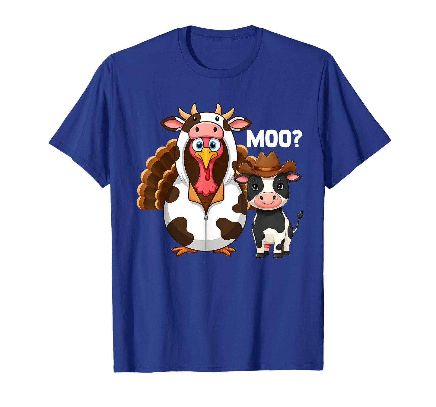 Thanksgiving Turkey Moo Cow Moo T-Shirt