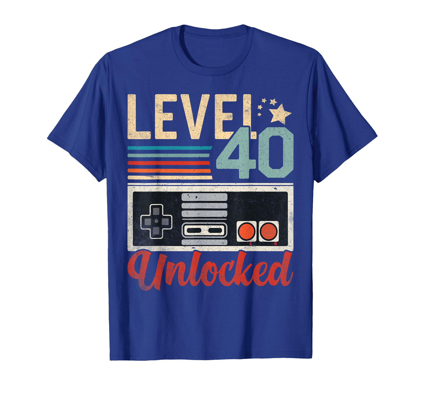 Level 40 Unlocked Video Gamer Controller 40th Birthday T-Shirt