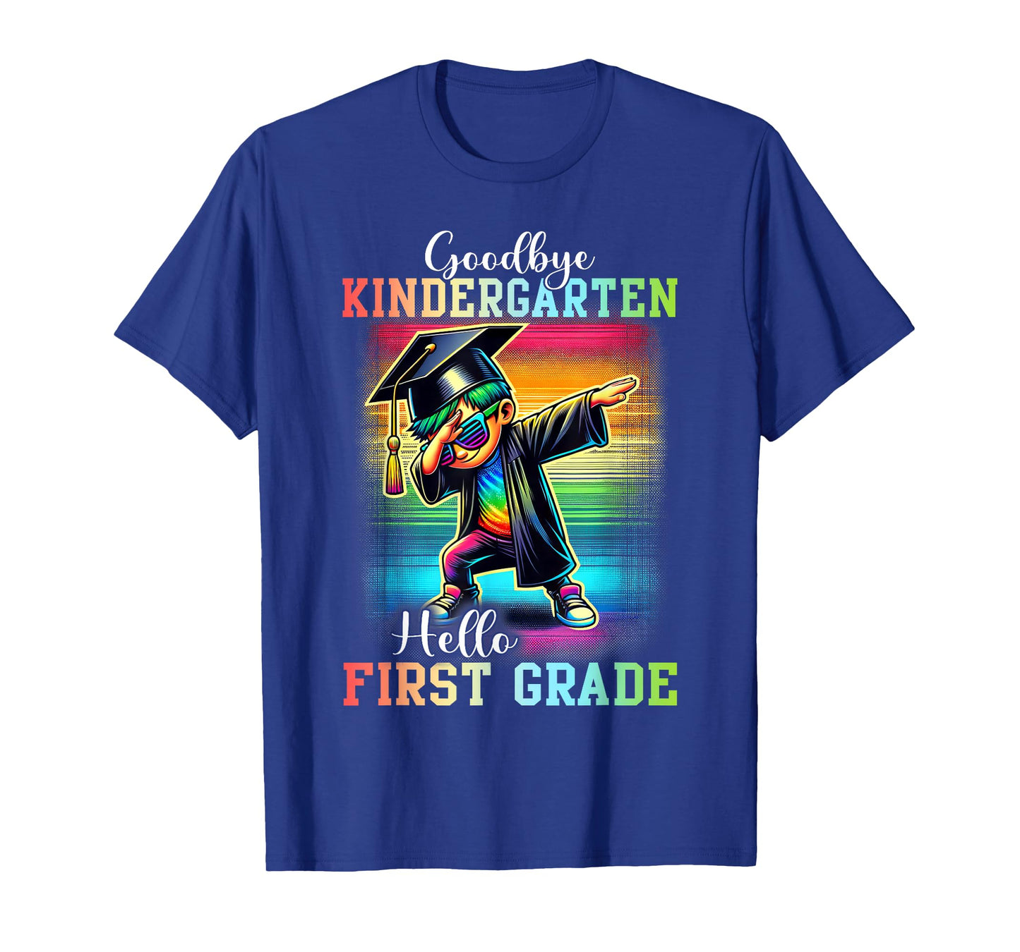 Goodbye Kindergarten Hello 1st Grade Last Day Dabbing Boy T-Shirt