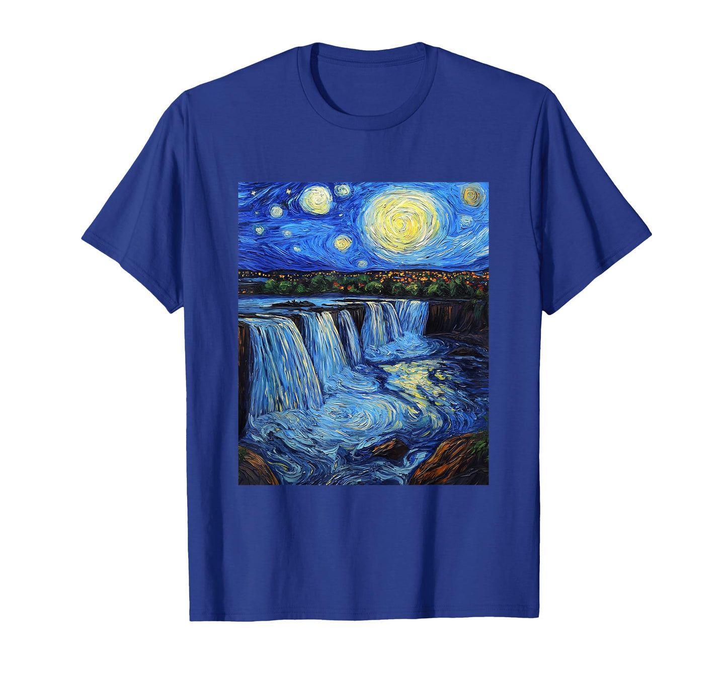 Niagara Falls - Van Gogh Style - Starry Night T-Shirt