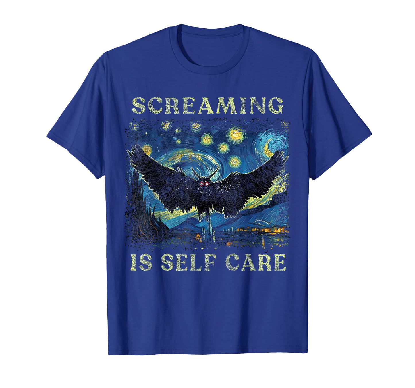 Screaming Is Self Care Mothman T-Shirt