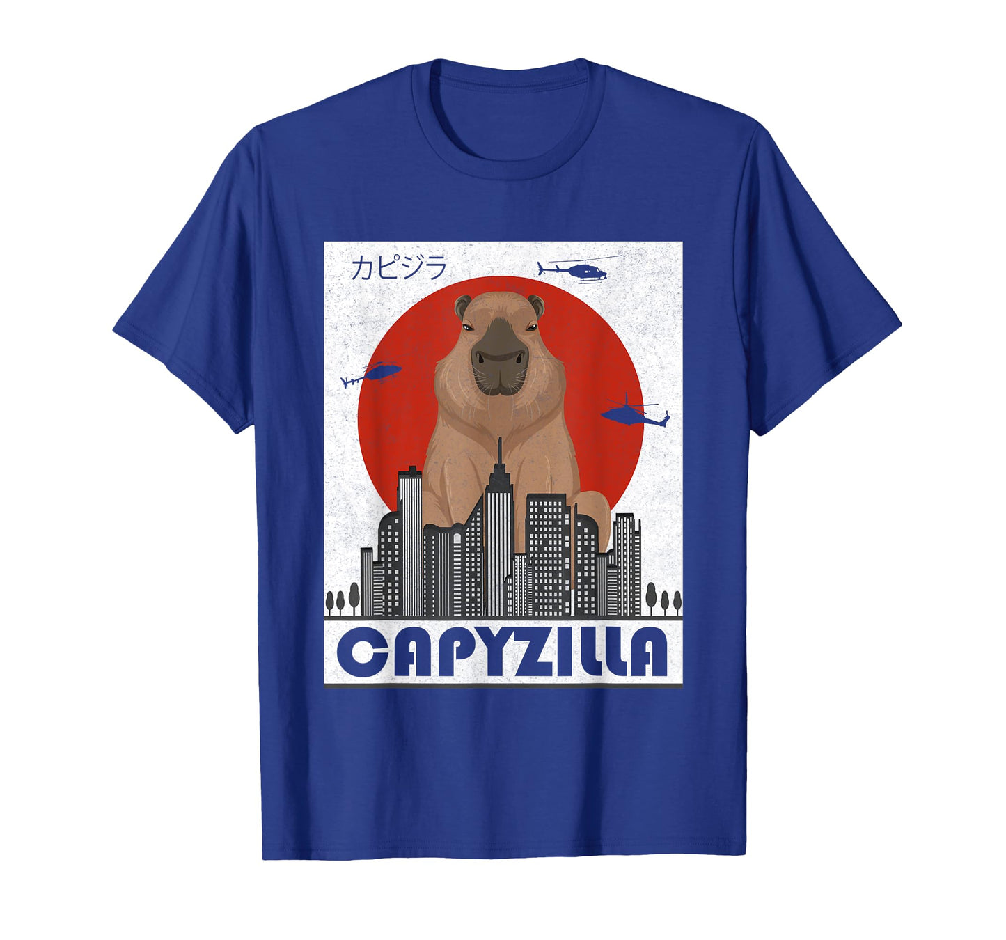Capyzilla Capybara Japanese Art Funny Capybara Men Women Kid T-Shirt