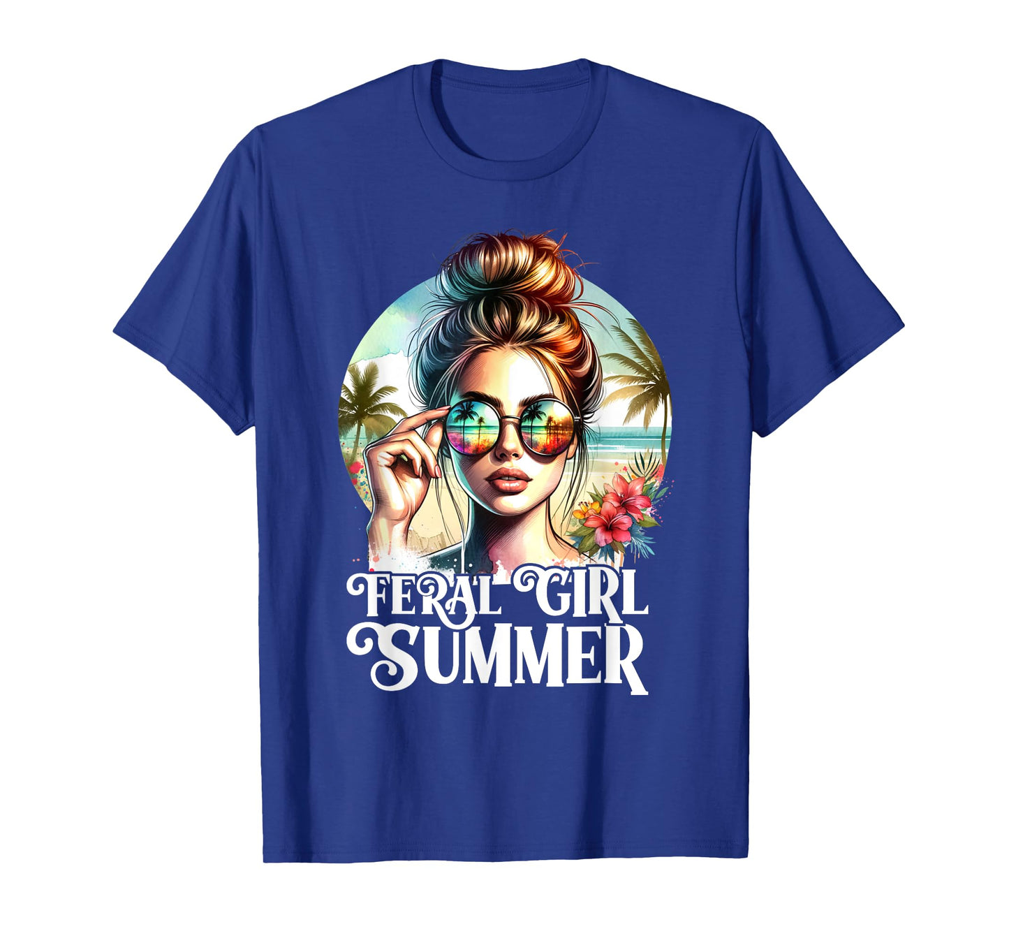 Feral Girl Summer Funny Summer Design For Women And Girls T-Shirt