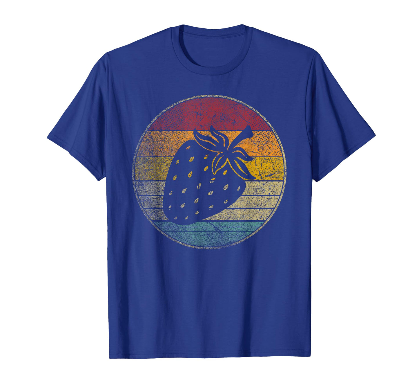 Strawberry Fruit Vintage Festival Distressed Retro 70s Gift T-Shirt