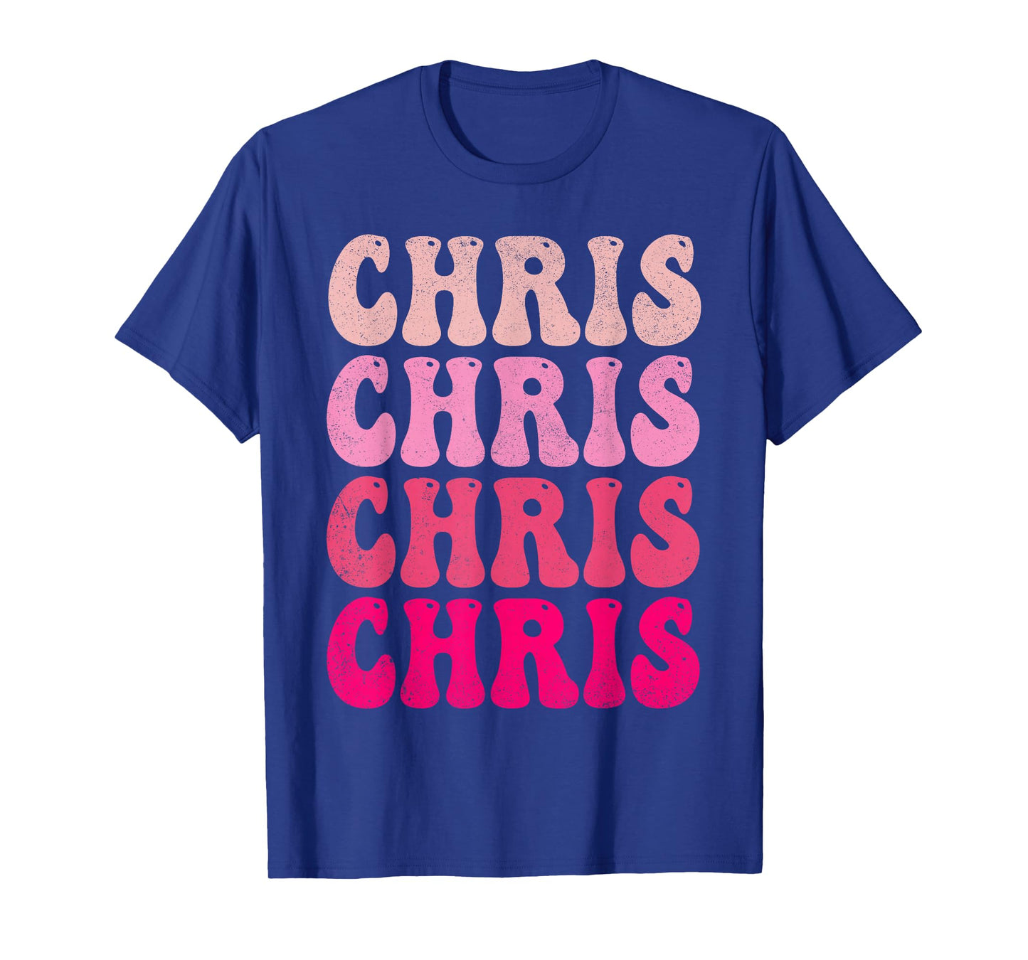 Groovy Chris First Name Personalized I Love Chris Tees Meme T-Shirt