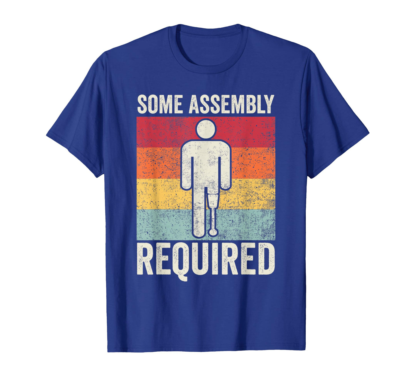 Retro Funny Amputee Some Assembly Required T-Shirt