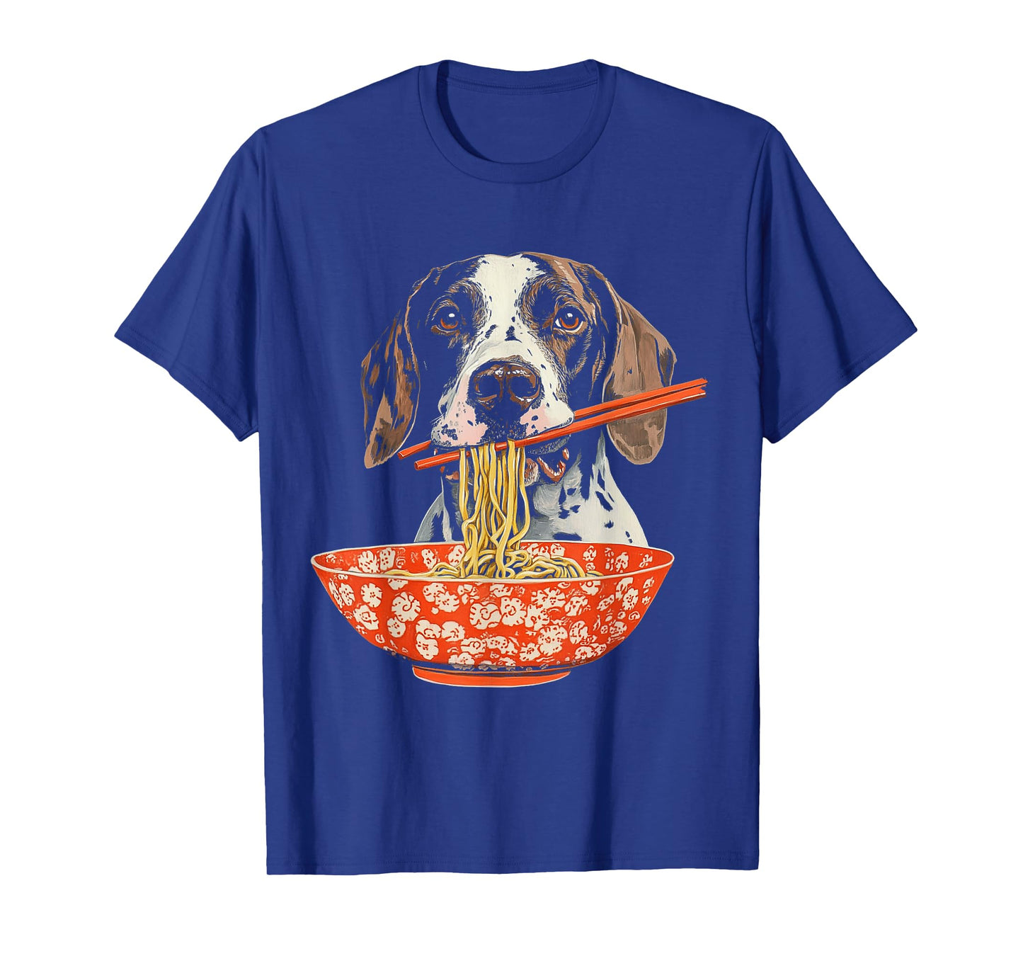 German Shorthaired Pointer Dog Eating Ramen Noodles T-Shirt