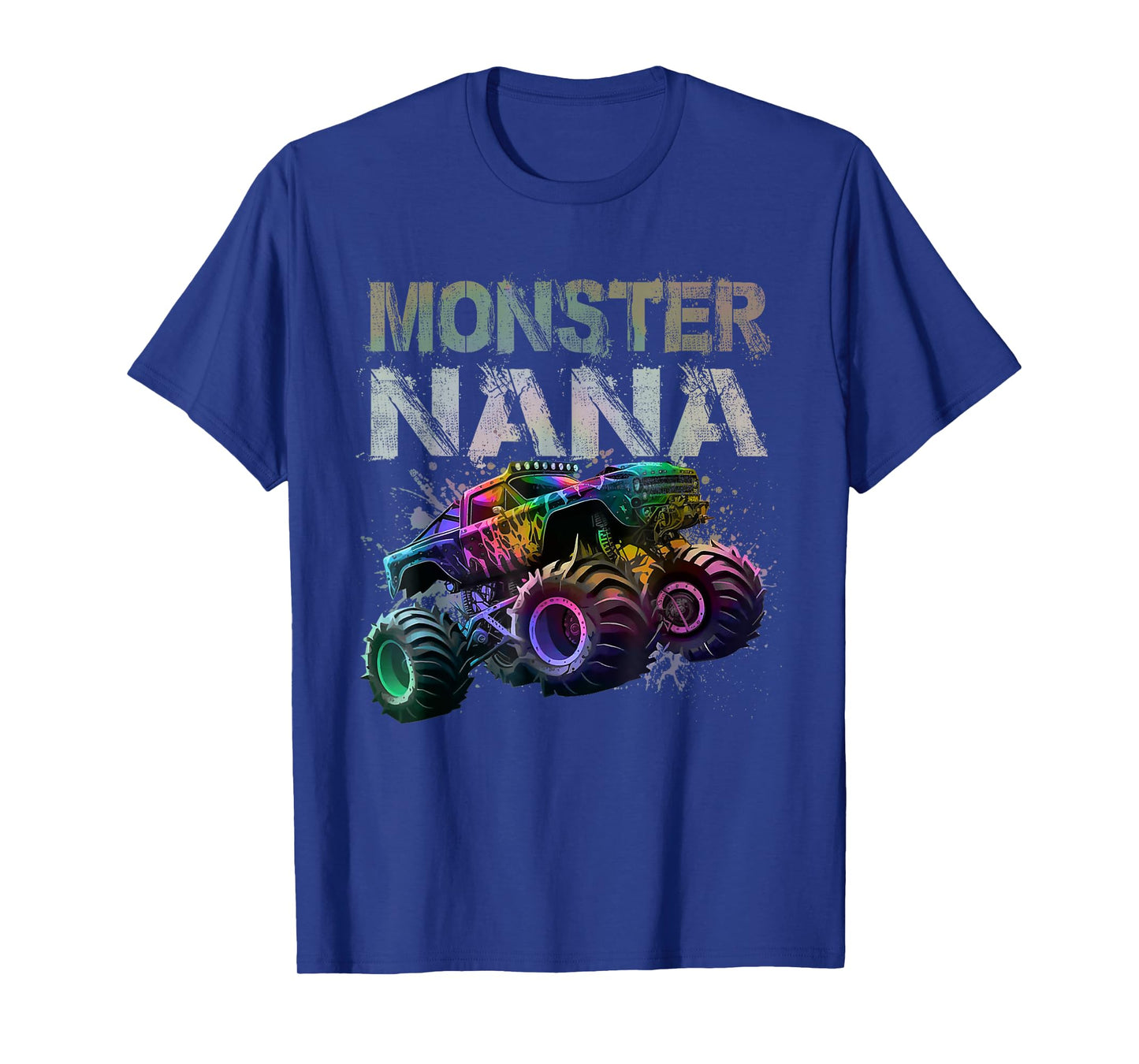 Monster Truck Nana Family Matching Monster Truck Tie Dye T-Shirt