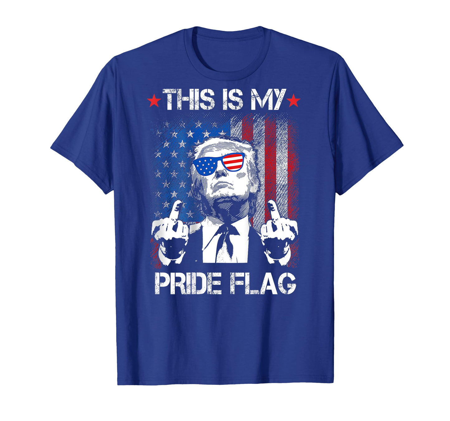 This Is My Pride Flag USA American 4th Of July On Back T-Shirt