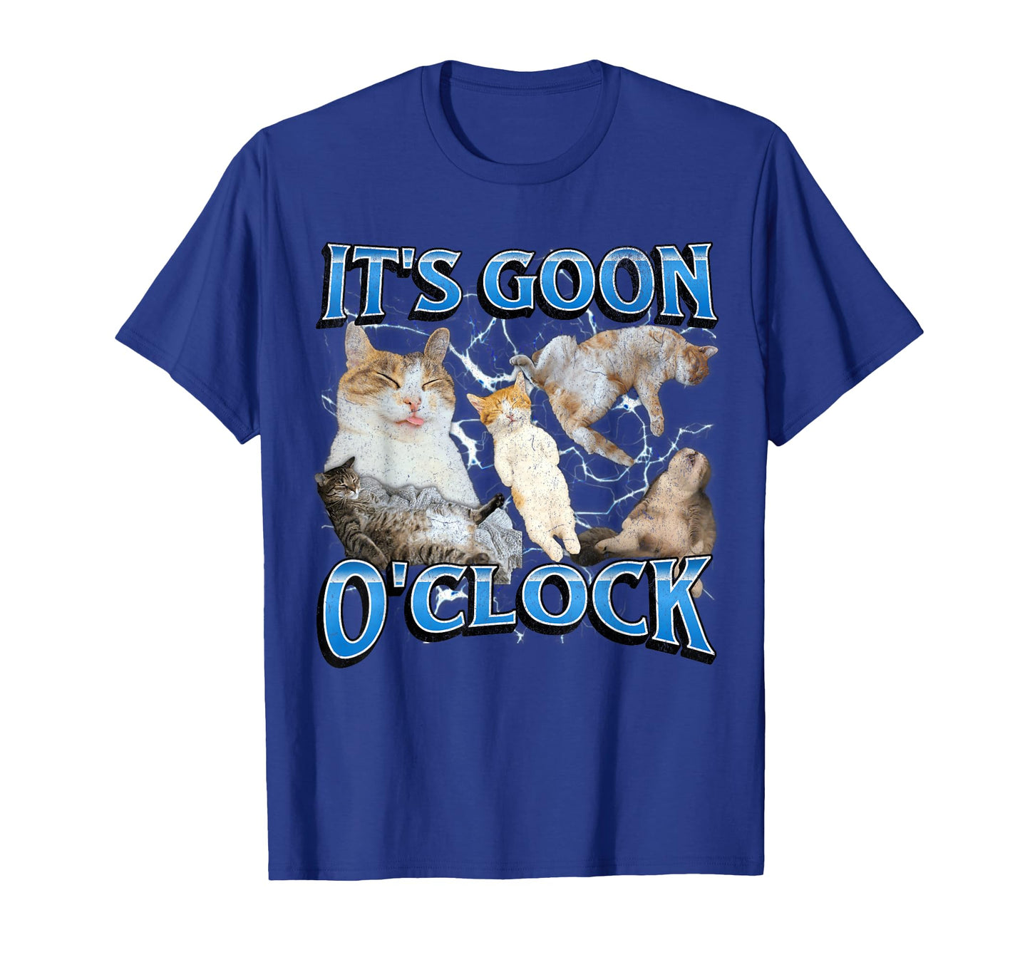 Gooning O'clock Funny Offensive Cat Meme Bootleg Graphic Men Women T-Shirt