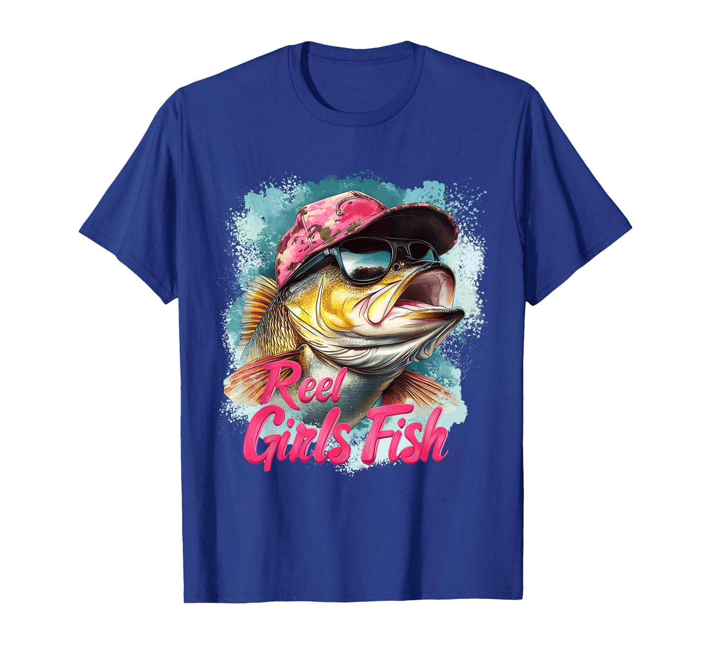 Reel Girls Fish Cool Bass Cool Fishing Squad Family Matching T-Shirt