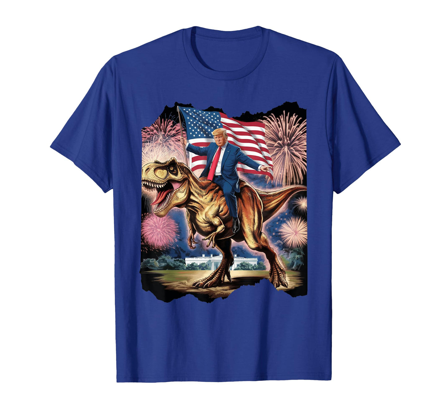 Donald Trump T Rex Dinosaur White House US America President T-Shirt
