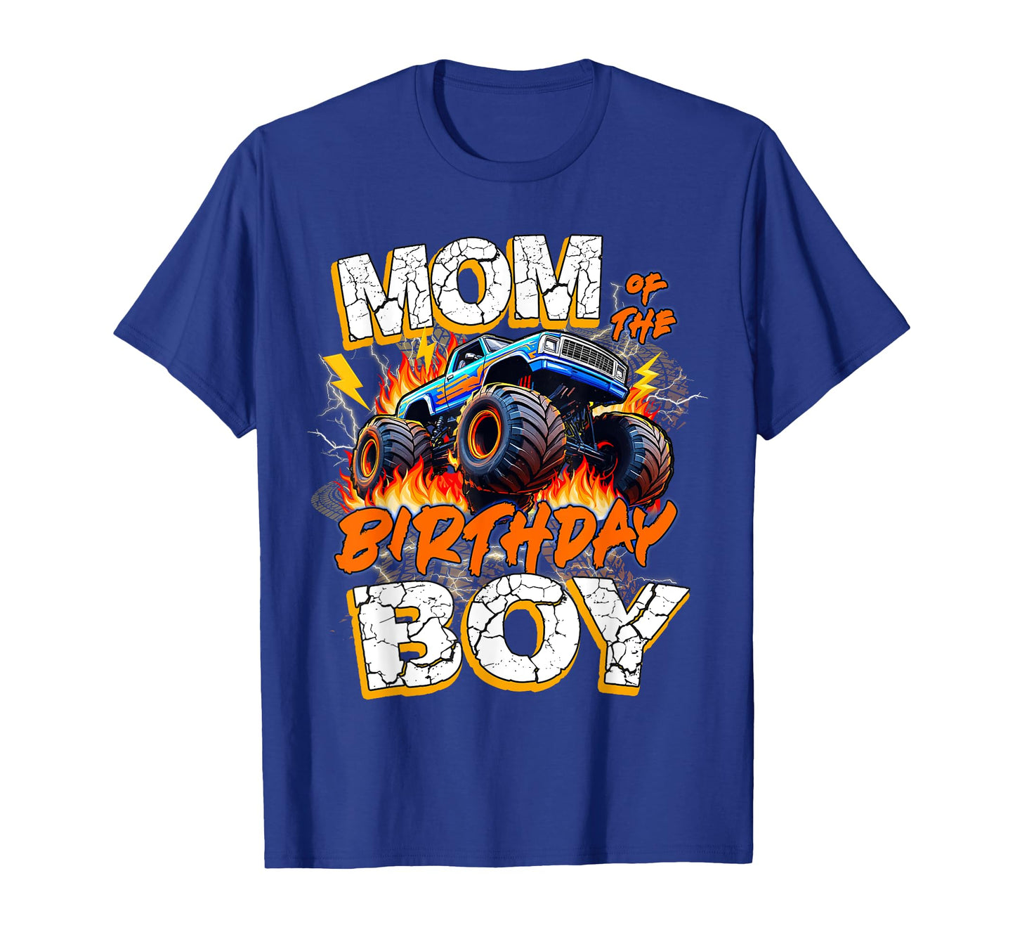 Kid Mom Of The Birthday Boy Monster Trucks Family Party Boys T-Shirt