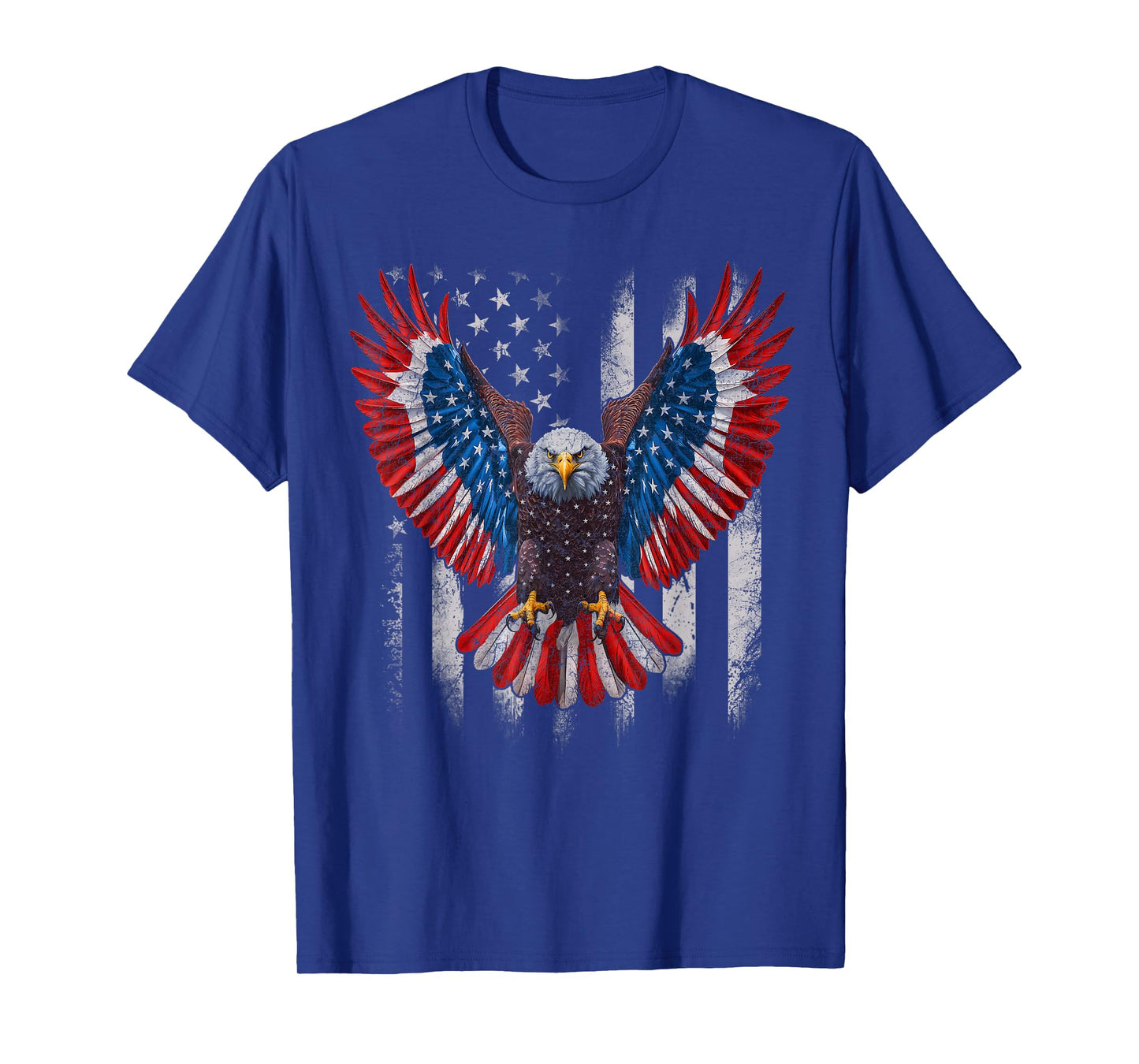 American Flag Bald Eagle 4th of July USA Patriotic Eagle T-Shirt