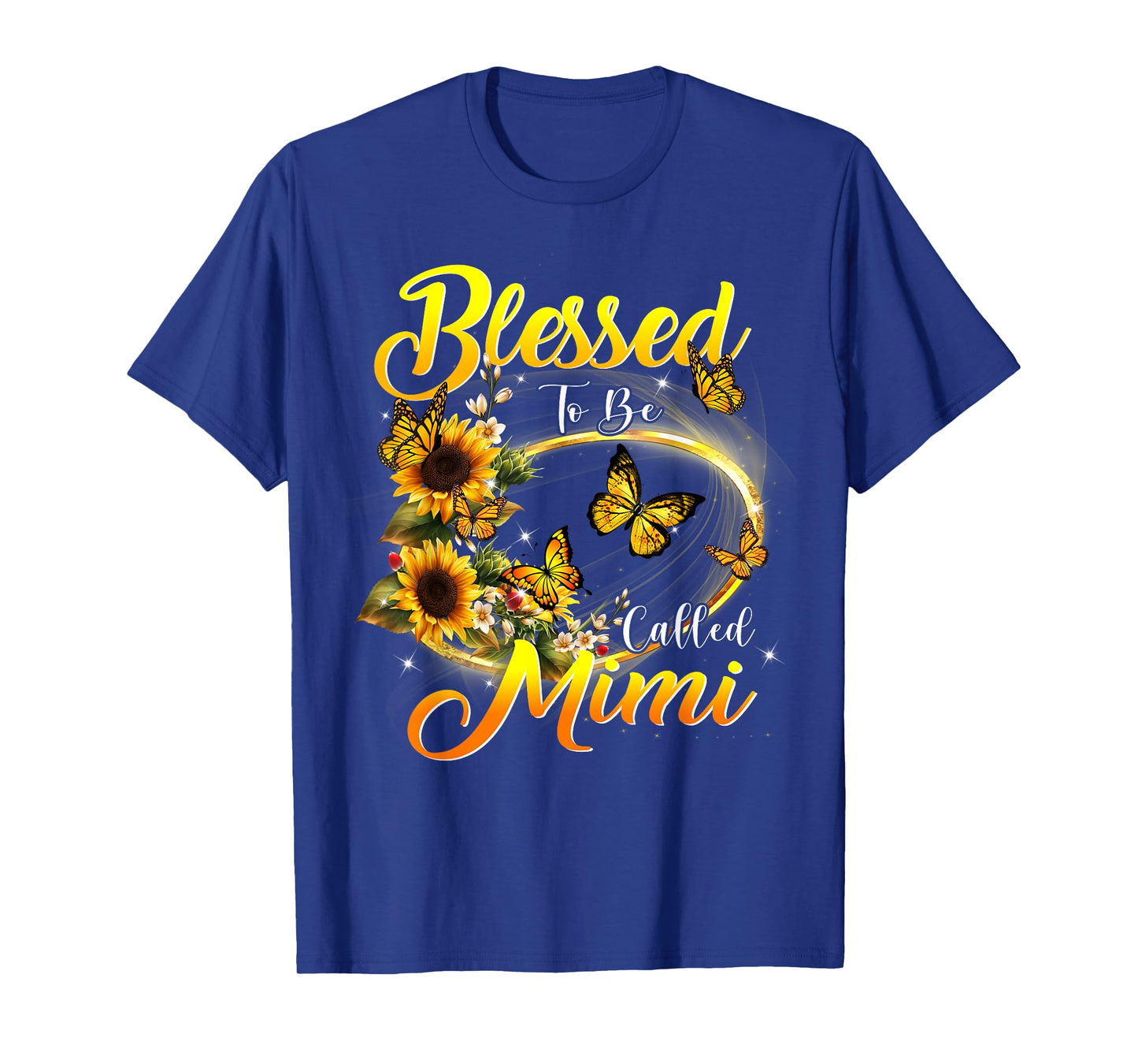 Blessed to be called Mimi Shirt Sunflower Lovers Grandma T-Shirt