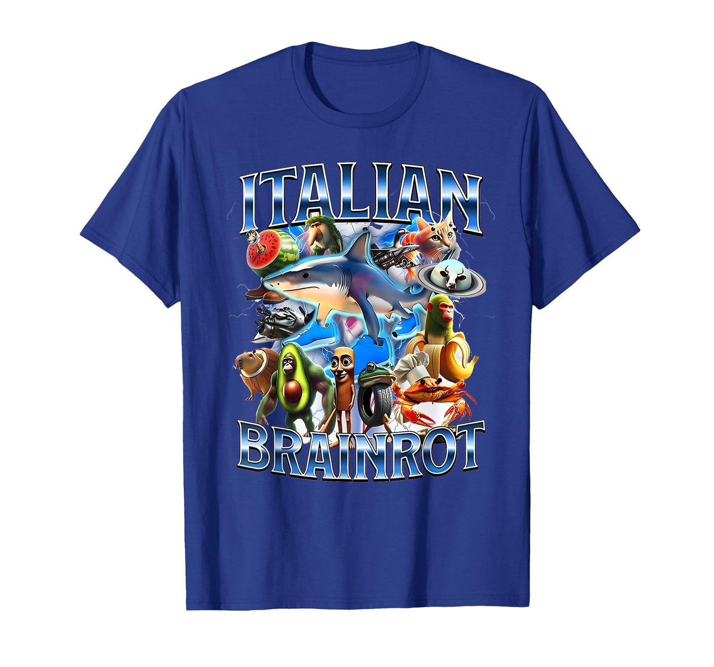Tralalero Tralala Italian Brainrot Funny Shark Meme Kids T-Shirt