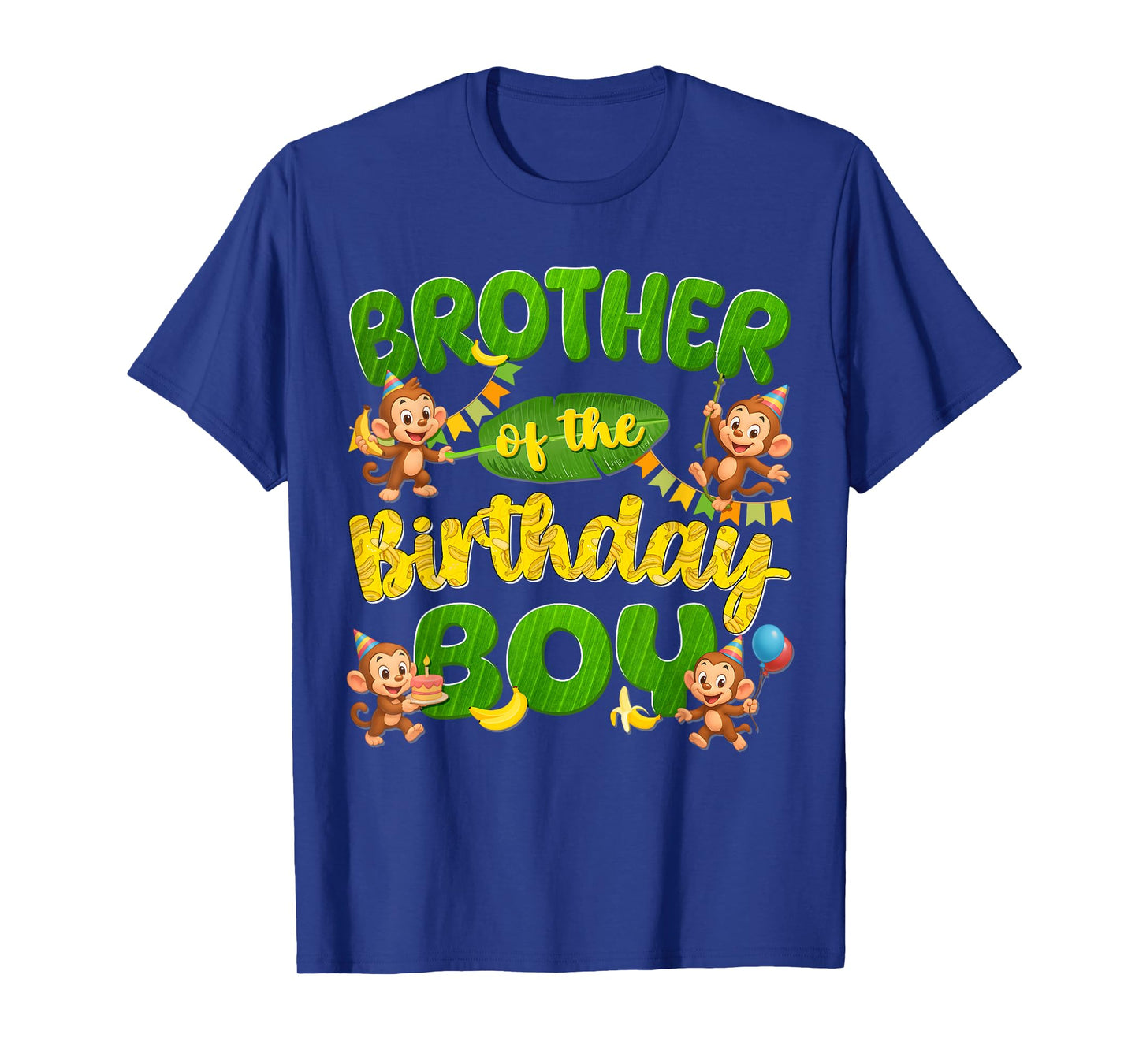 Brother Of The Birthday Boy Monkey Family Matching Party T-Shirt