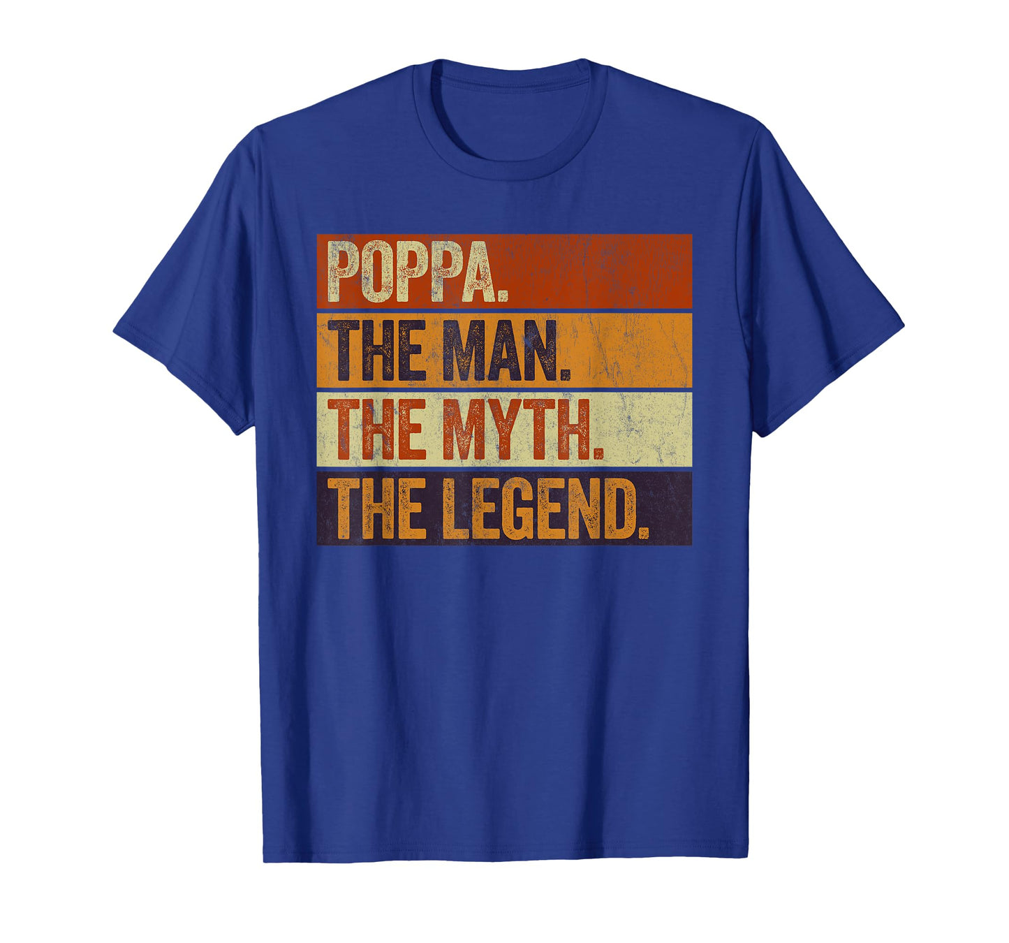 Poppa the Man the Myth the Legend Funny Retro Father T-Shirt