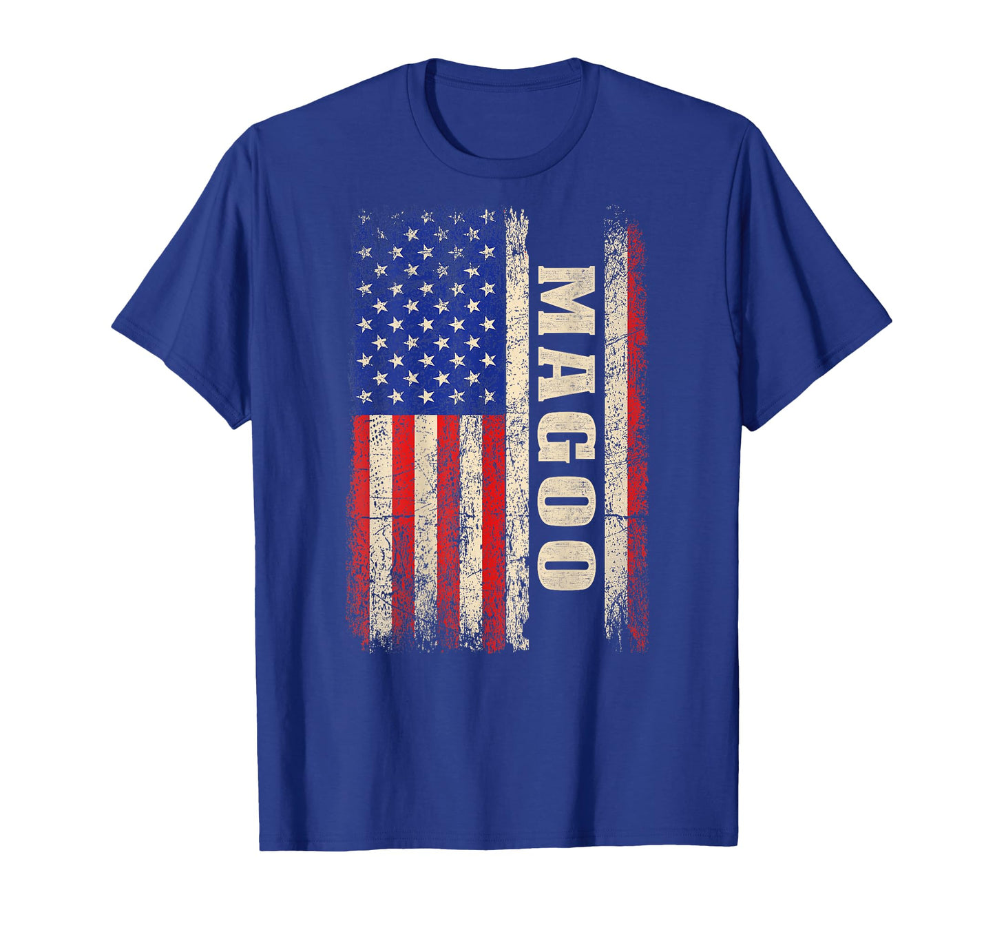 Magoo Last Name - Magoo Name American Flag (Back) T-Shirt