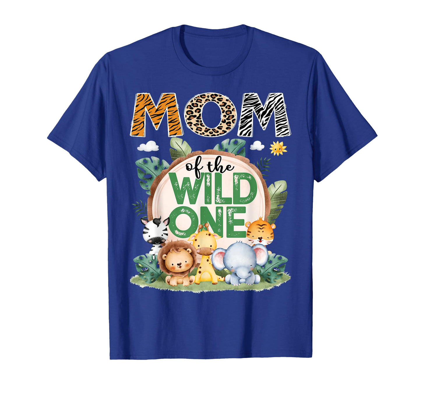 Mom Of The Wild One Safari Jungle 1St Birthday Party T-Shirt