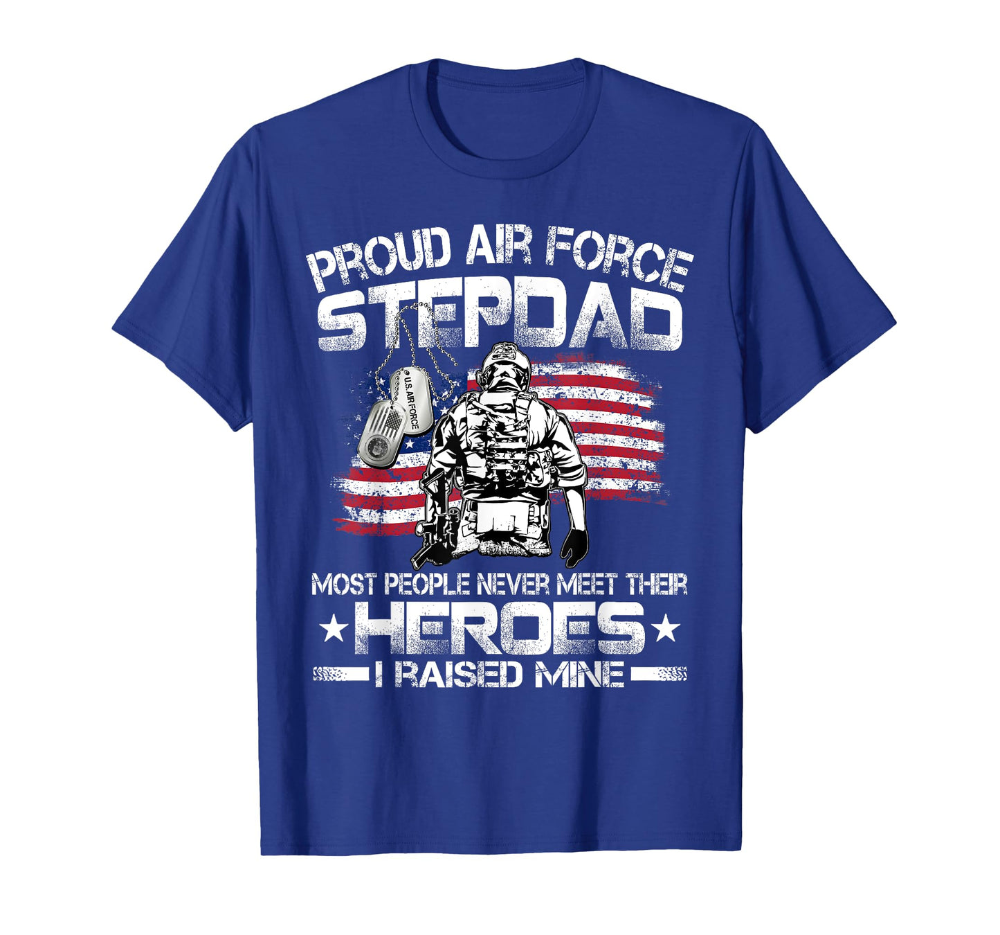 Proud Air Force Step Dad Pride Military Family US Air Force T-Shirt