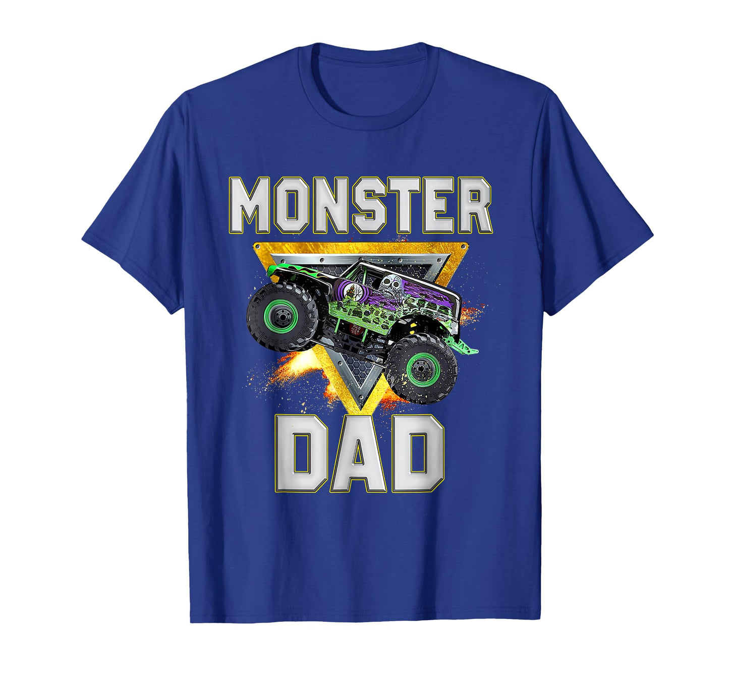 Monster Truck Dad Family Birthday Party Father's Day Gift T-Shirt