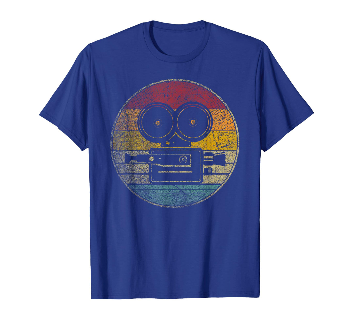 Movies Camera Motion Pictures Cinephile Vintage Retro T-Shirt