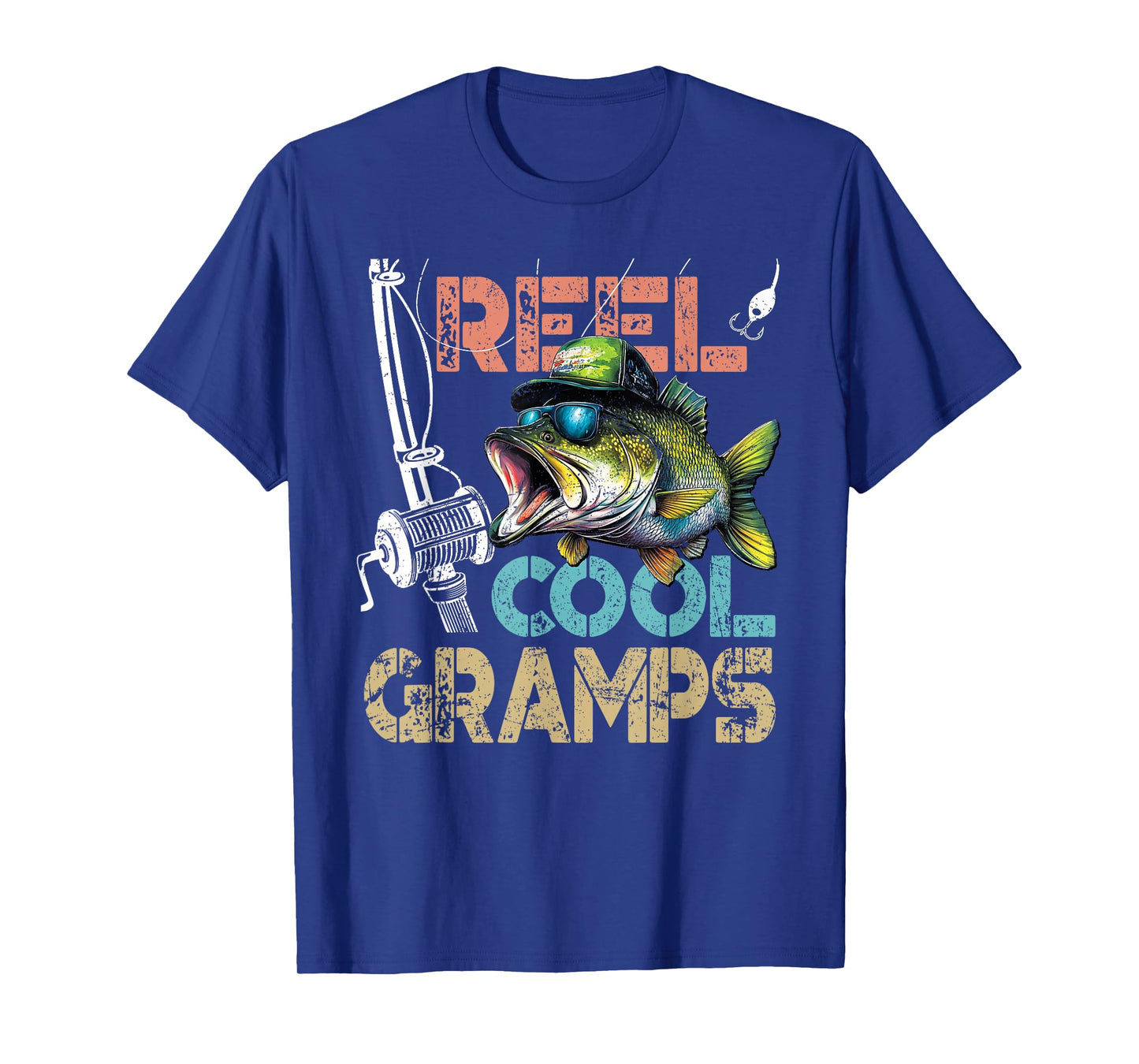 Reel Cool Gramps The Fishing Legend Pap Father's Day T-Shirt