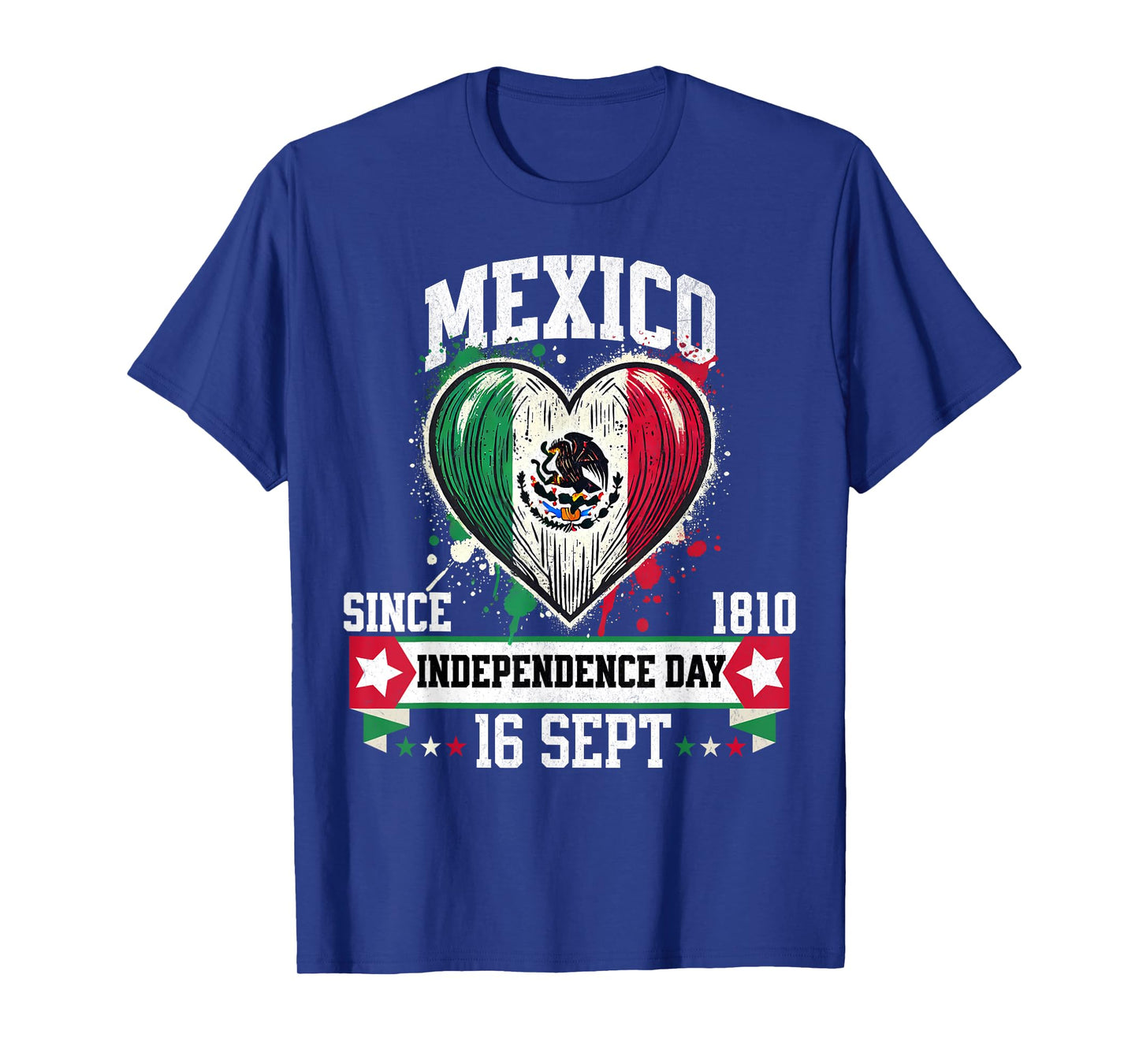 Mexico Flag Vintage Mexican Men Women Patriotic Mexican Flag T-Shirt