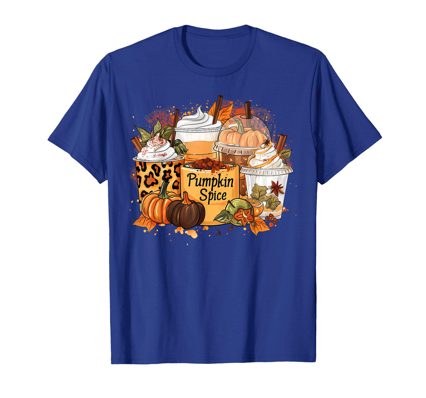 Pumpkin Spice Season Latte Coffee Lover Fall Thanksgiving T-Shirt