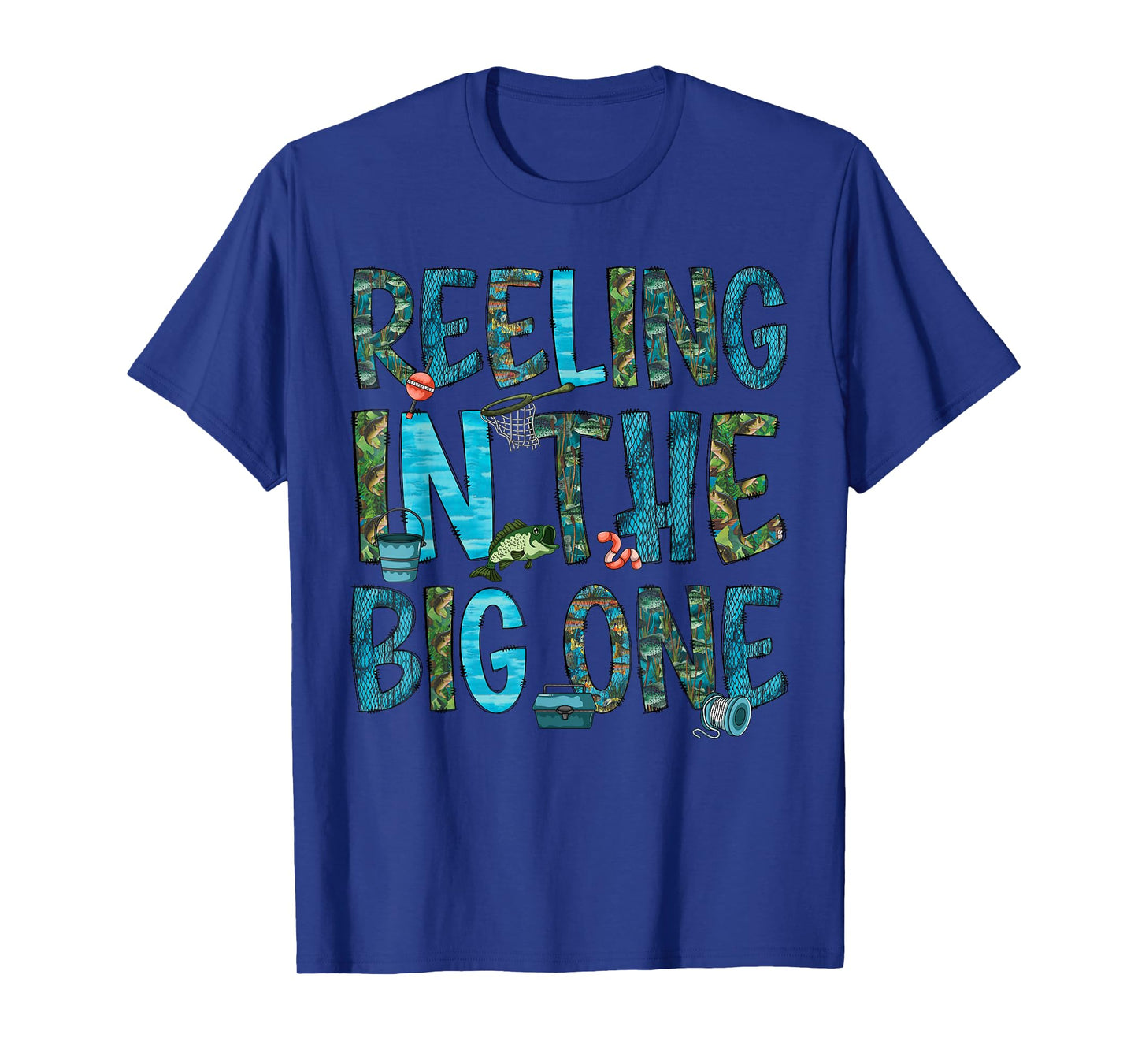 Reeling In The Big One 1st Birthday Party Fishing Boy Girl T-Shirt