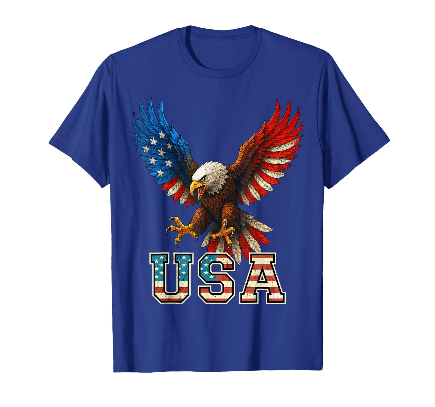 Bald Eagle USA 4th of July American Flag Patriotic T-Shirt