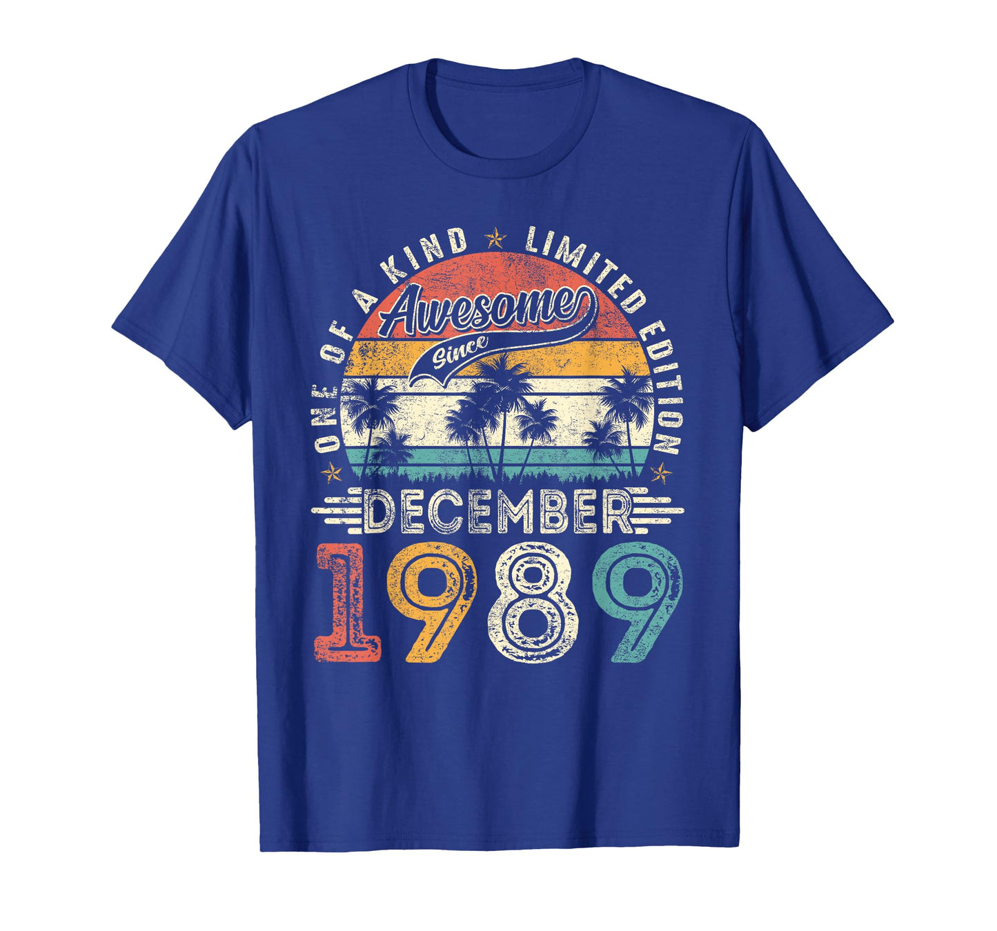 36 Years Old Vintage December 1989 Retro 36th Birthday Men T-Shirt