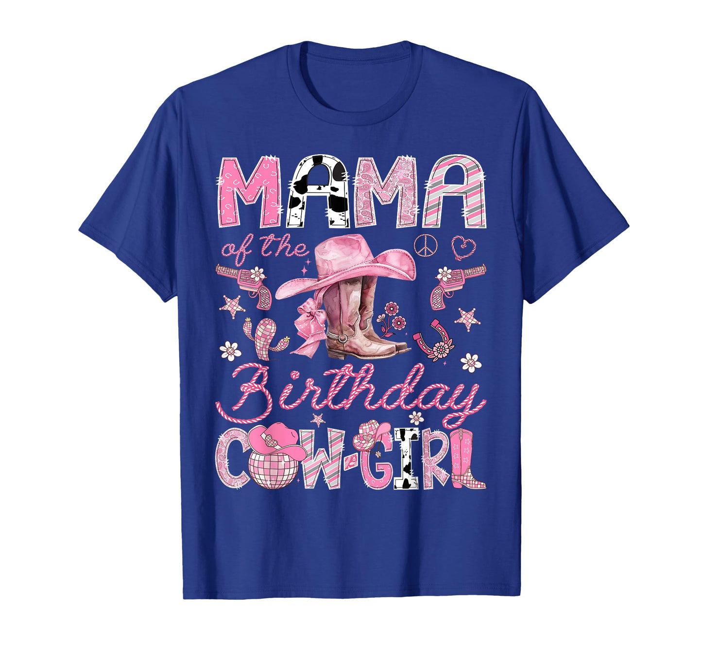 Mama Of The Birthday CowGirl Coquette Rodeo Mama T-Shirt